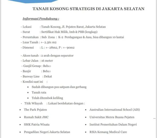 image 2.561 M2 TANAH , PEJATEN , JAKARTA SELATAN (5)