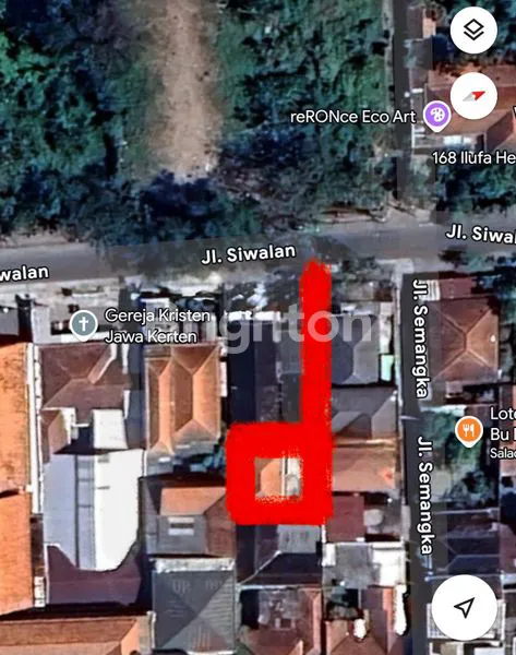 image DIJUAL RUMAH DAN KANTOR DI SIWALAN, LOKASI BENTUK NGANTONG, ROW JALAN 2 MOBIL PAPASAN!! RUMAH KONDISI BAGUS (1)