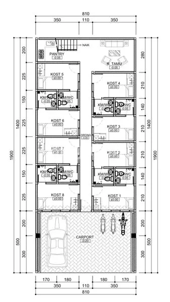 image KOST BARU 4 LANTAI ROW 3 MOBIL LEGA TANJUNG DUREN (3)