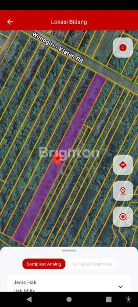 image TANAH LUAS 3332 M² PINGGIR JL. ALTERNATIF TAWANGSARI - BAYAT (3)