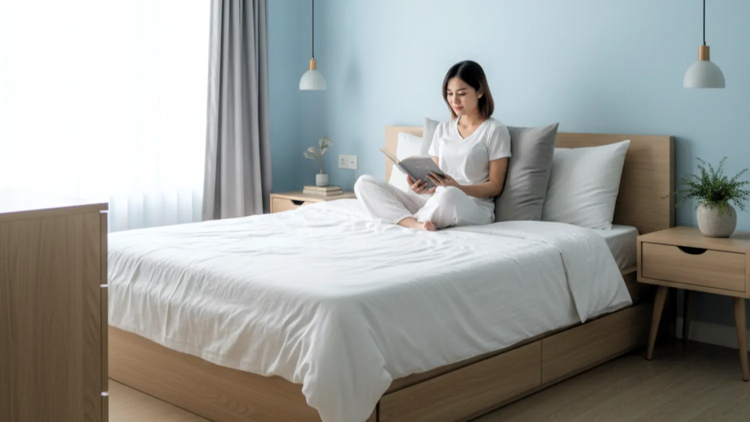 panduan memilih cat rumah yang sejuk 6 spektrum biru