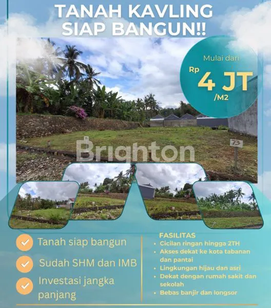 image TANAH SIAP BANGUN COCOK UNTUK HUNIAN ATAU INVESTASI TABANAN (1)