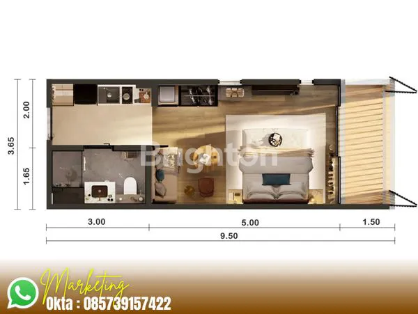 image FOR FREEHOLD OR LEASEHOLD APARTEMEN IN CANGGU (5)