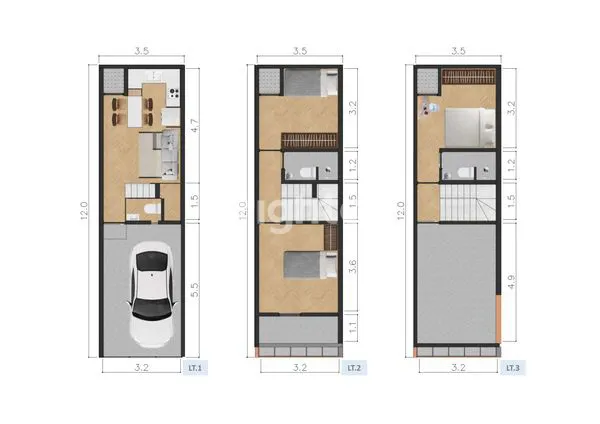 image RUMAH BARU 3 LT TANJUNG DUREN 3 MNT MALL CP ROW 2 MBL JAKARTA BARAT (2)