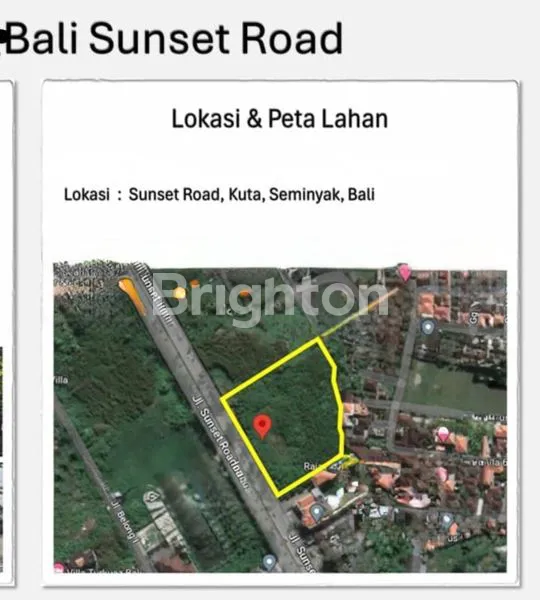image DIJUAL TANAH LOKASI STRATEGIS PINGGIR JALAN RAYA SUNSETROAD SEMINYAK BALI   (1)