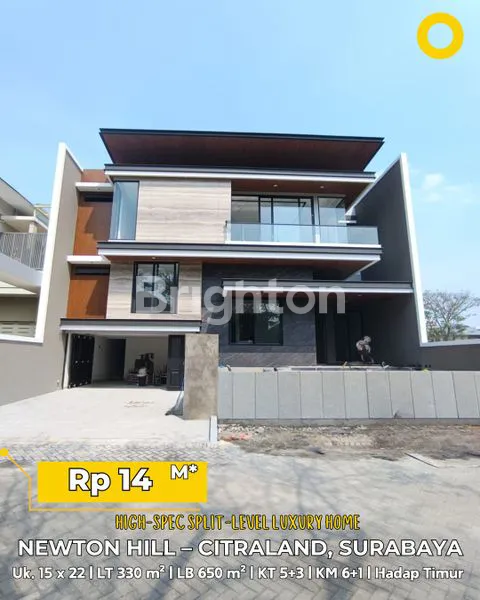 image RUMAH BARU MINIMALIS MODERN SPLIT LEVEL DI CITRALAND SURABAYA  DEKAT DENGAN PAKUWON MALL, GWALK (1)
