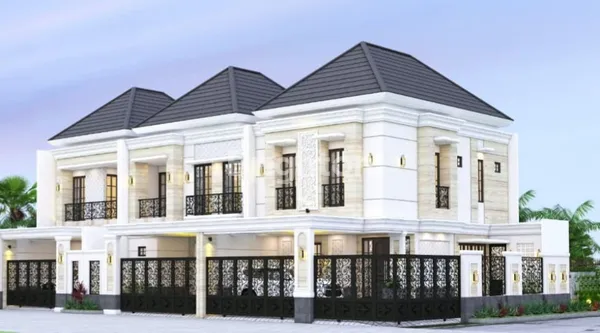 image DIJUAL RUMAH BARU 2 LANTAI MEWAH BERGAYA AMERICAN MODERN DI PERUMAHAN ELITE ARAYA GALAXI BUMI PERMAI SURABAYA TIMUR (1)