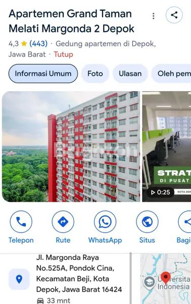 image APARTEMEN TAMAN MELATI  DEPOK, STRATEGIS DEKAT UI (6)