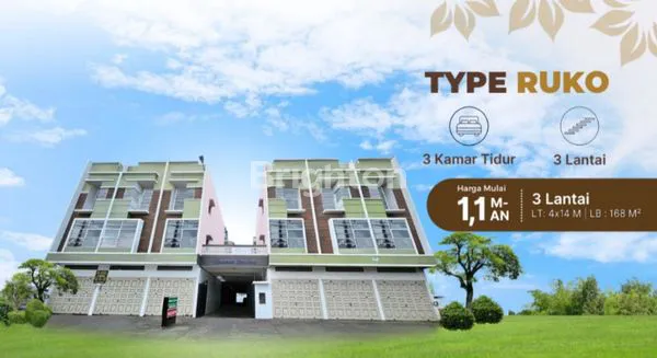 image RUKO 3 LANTAI SHM DI MEDAN TEMBUNG (1)