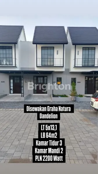 DISEWAKAN RUMAH GRAHA NATURA – CLUSTER DANDELION (HARGA BISA NEGO)