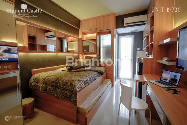 APARTEMEN 2 BED VIEW GUNUNG MERAPI DI STUDENT CASTLE YOGYAKARTA