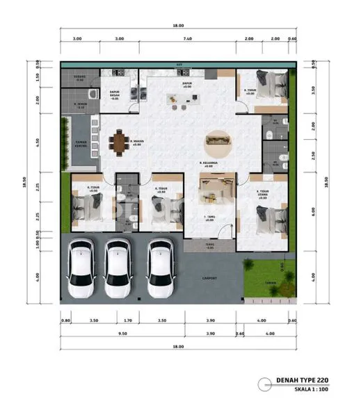 image RUMAH MODERN SRATEGIS DAUN HIJAU 3 JALAN SUNGAI RAYA DALAM (7)