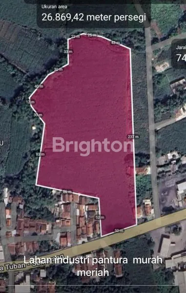 TANAH ZONA INDUSTRI MURAH & STRATEGIS NEMPEL DI JALAN NASIONAL KUDUS-PATI