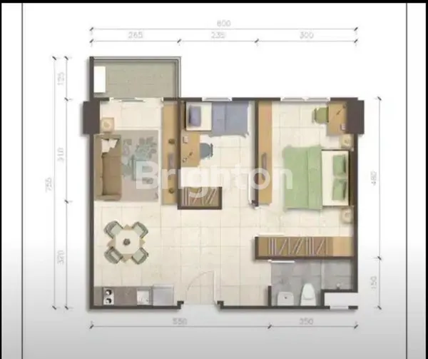 image APARTEMEN MEWAH TENGAH KOTA VIEW LAUT & TAMAN HIJAU (5)