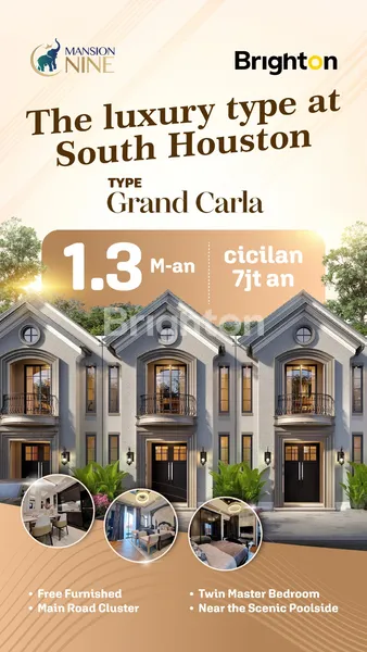 image MANSION NINE CICILAN MULAI 7 JUTAAN MEWAH 2 LANTAI (1)