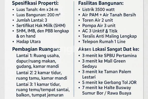 image RUKO 3 LANTAI DI CENGKARENG CENDERAWASIH (2)