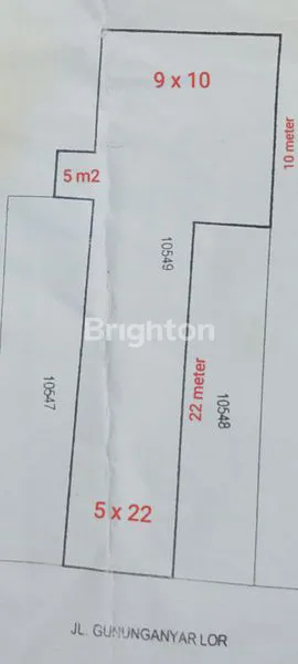 image RUMAH HITUNG TANAH LOKASI RAYA GUNUNG ANYAR MERR (2)