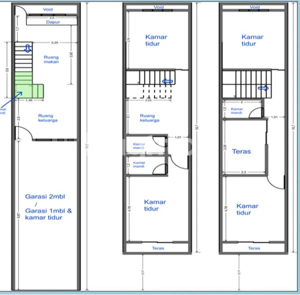 image DIJUAL RUMAH BARU 3 LT TANJUNG DUREN BARAT (8)