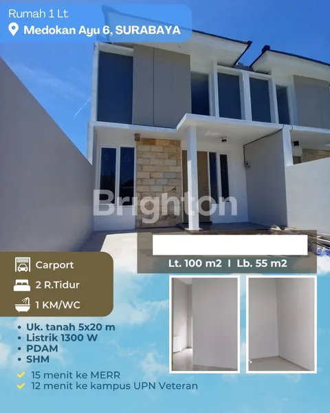 image RUMAH 1 LT SIAP HUNI, DESAIN BARU, MEDOKAN AYU, SURABAYA (1)