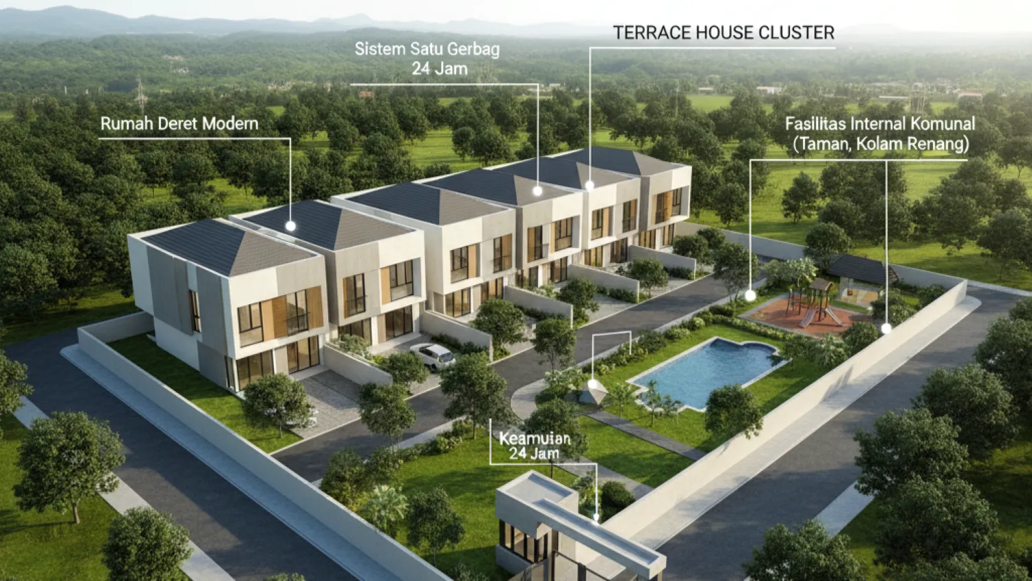 terrace house cluster bandung investasi ideal 2 definisi konsep