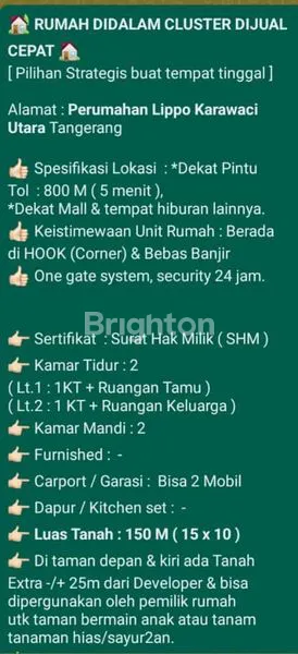 image DIJUAL RUMAH TAMAN BRITANIA LIPPO KARAWACI (8)