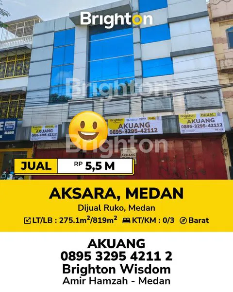 RUMAH TOKO HOKI GANDENG 3 JL. AKSARA