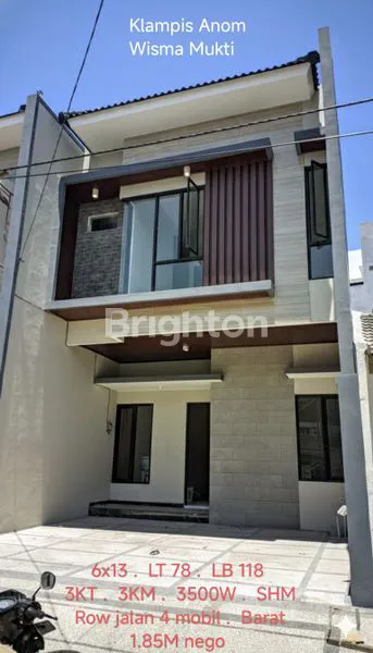 image RUMAH BARU MINIMALIS KLAMPIS ANOM PERUMAHAN WISMA MUKTI SURABAYA (2)