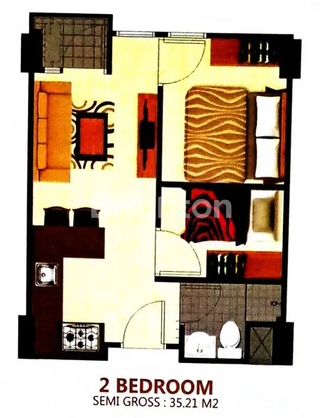 image APARTEMEN PUNCAK CBD LT.7, 2KT CITY VIEW (1)