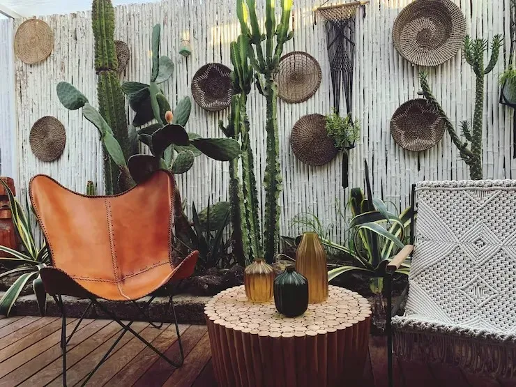 7. Model Teras Bohemian Boho Chic