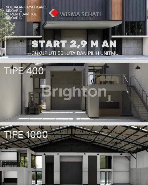 image PERGUDANGAN PREMIUM DI SIDOARJO STRATEGIS TYPE 1000 (3)