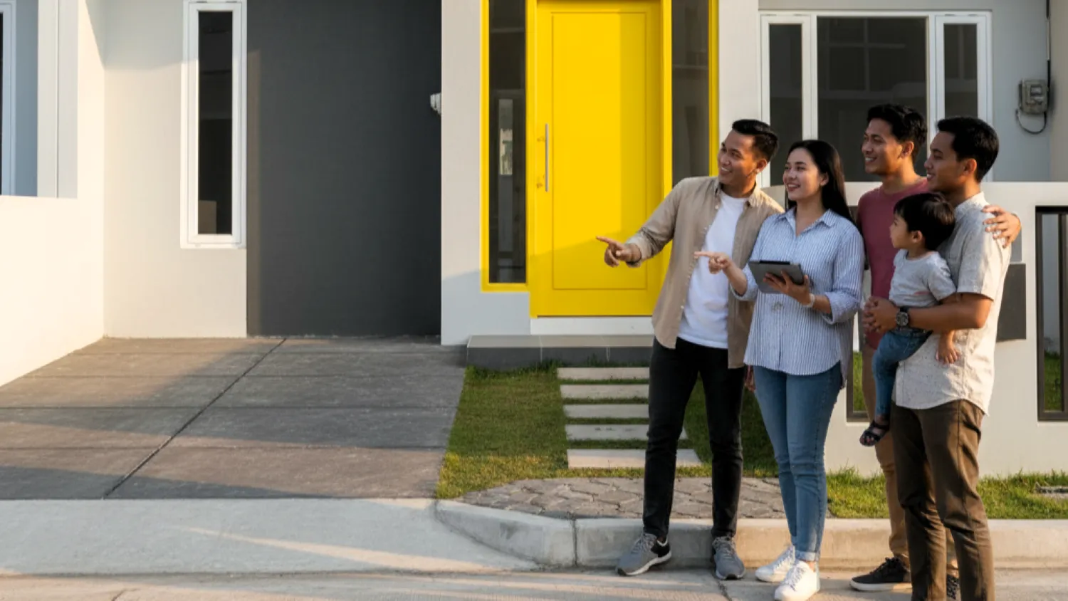 cat pintu rumah warna kuning nilai jual properti 13 menarik target pembeli