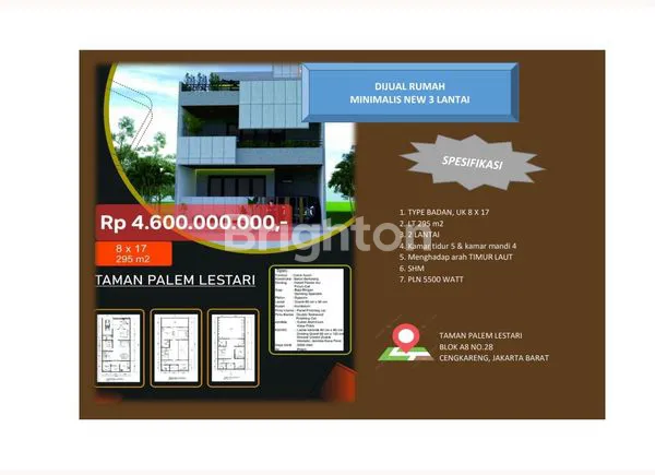 image RUMAH BARU SIAP HUNI TAMAN PALEM LESTARI CENGKARENG BARAT KALIDERES  (2)