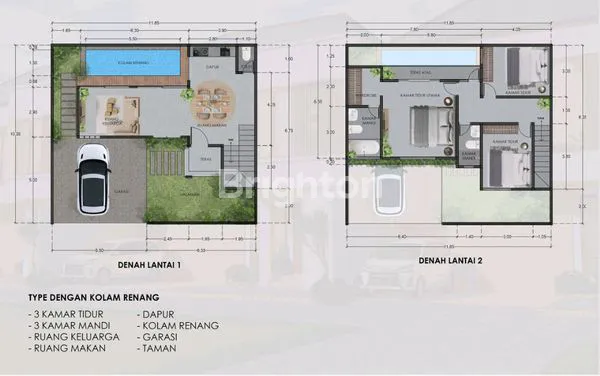 image RUMAH MEWAH MODERN ONE GATE SYSTEM DI RENON (2)