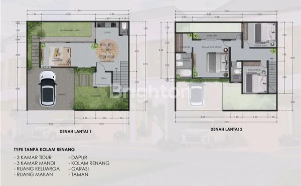 image RUMAH MEWAH MODERN ONE GATE SYSTEM DI RENON (3)