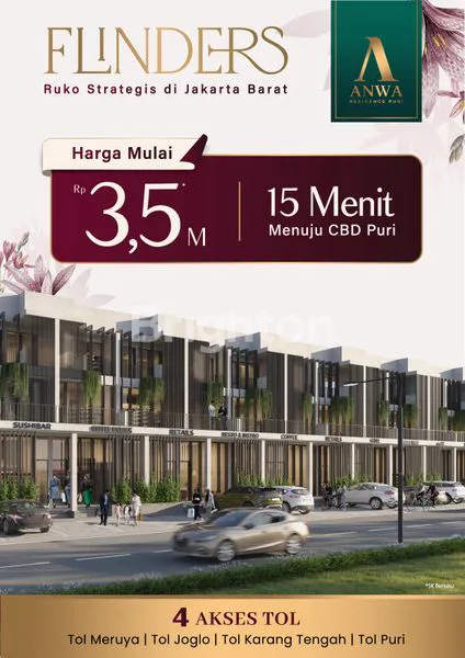 RUKO 3 LANTAI , MERUYA, ANWA RESIDENCE PURI