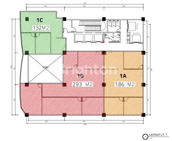 image OFFICE SPACE PERKANTORAN PLUIT 134M2 LANDMARK PLUIT TOWER KANTOR TEMURAH (8)