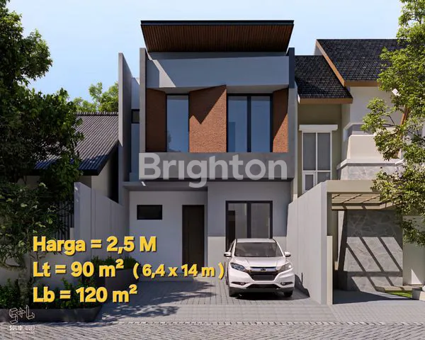 image RUMAH 2 LANTAI MANYAR NEW GRESS MINIMALIS (1)