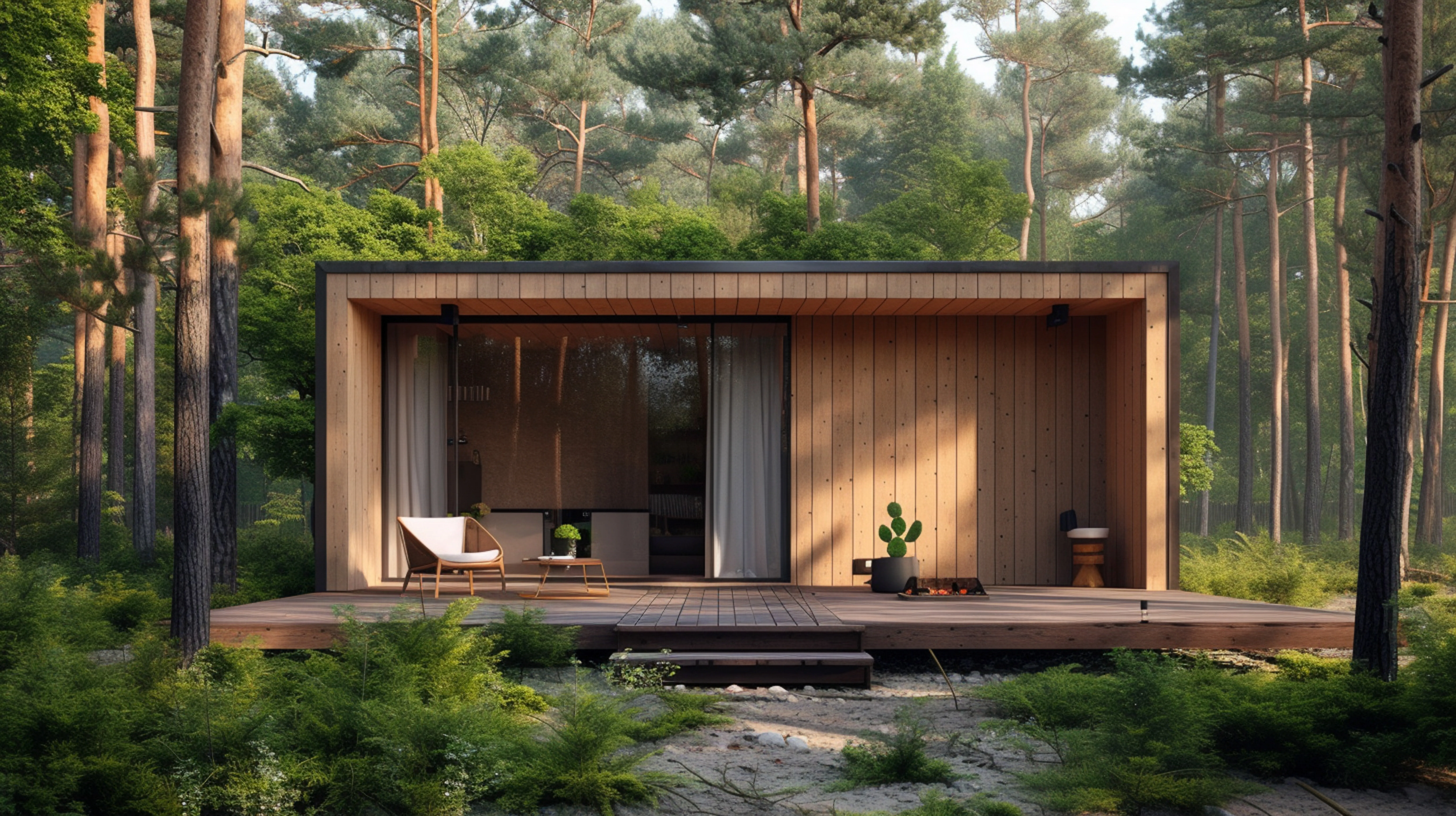 rumah kayu sederhana