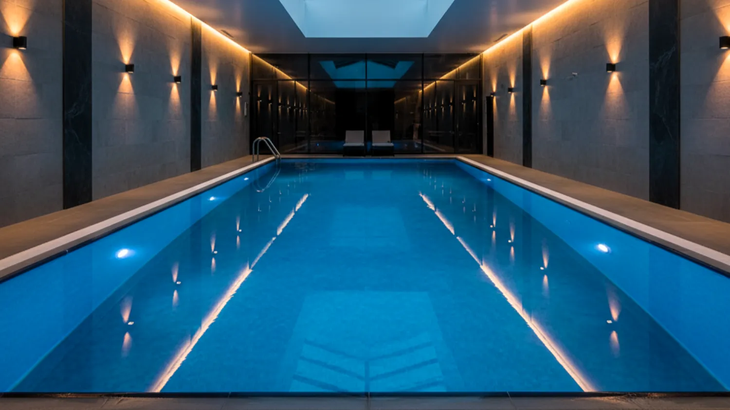 panduan desain kolam renang dalam rumah 16 pencahayaan