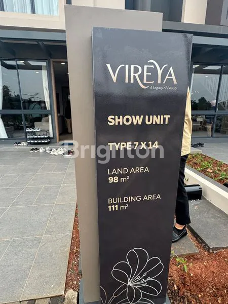 image RUMAH VIREYA BSD: 3 KT EKSKLUSIF, HARGA 1.25M (1)