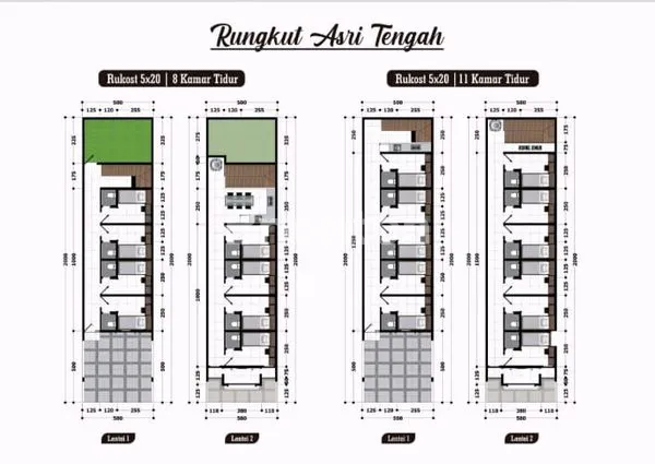 image RUKOS 11 KT+11 KM, LT 100M² DI RUNGKUT (3)