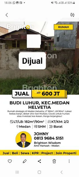 image RUMAH STRATEGIS MEDAN HELVETIA LT 182M² (3)