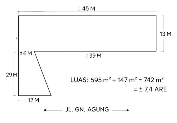 image TANAH STRATEGIS 7,4 ARE DI JLN. GUNUNG AGUNG (4)