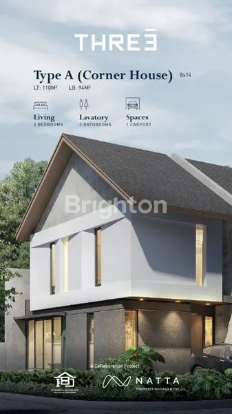 image RUMAH GRESS BABATAN PANTAI MODERN MINIMALIS TROPIS FREE AC BAGUS POL (1)