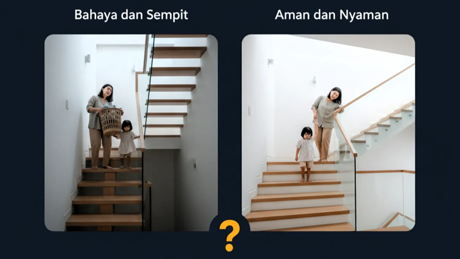 panduan ukuran tangga minimalis rumah kecil 4 lebar tangga