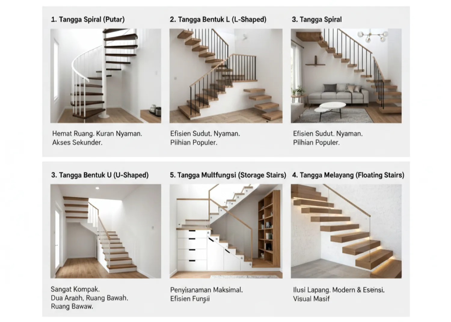 panduan ukuran tangga minimalis rumah kecil 8 5 model tangga cerdas