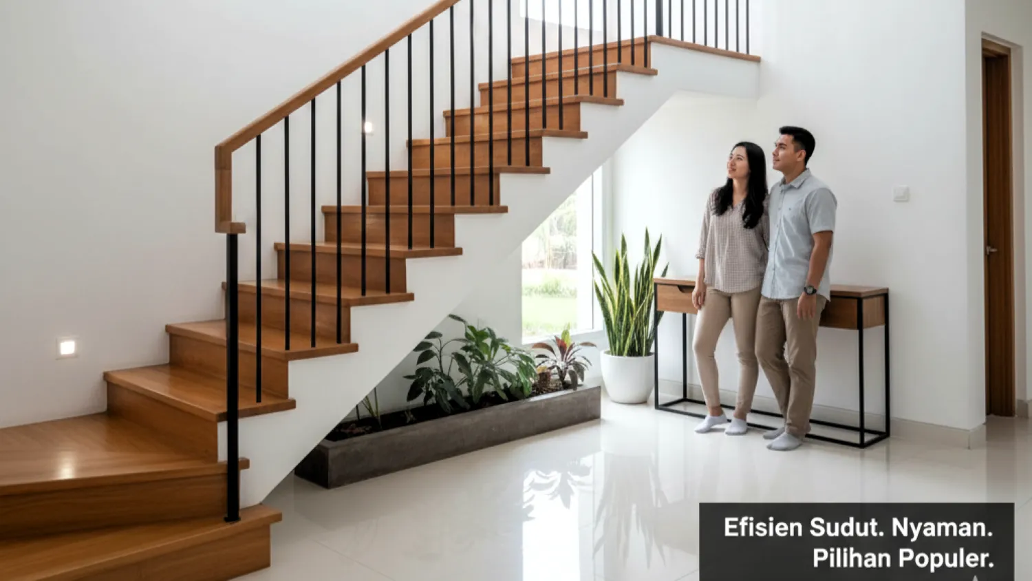 panduan ukuran tangga minimalis rumah kecil 10 tangga bentuk L