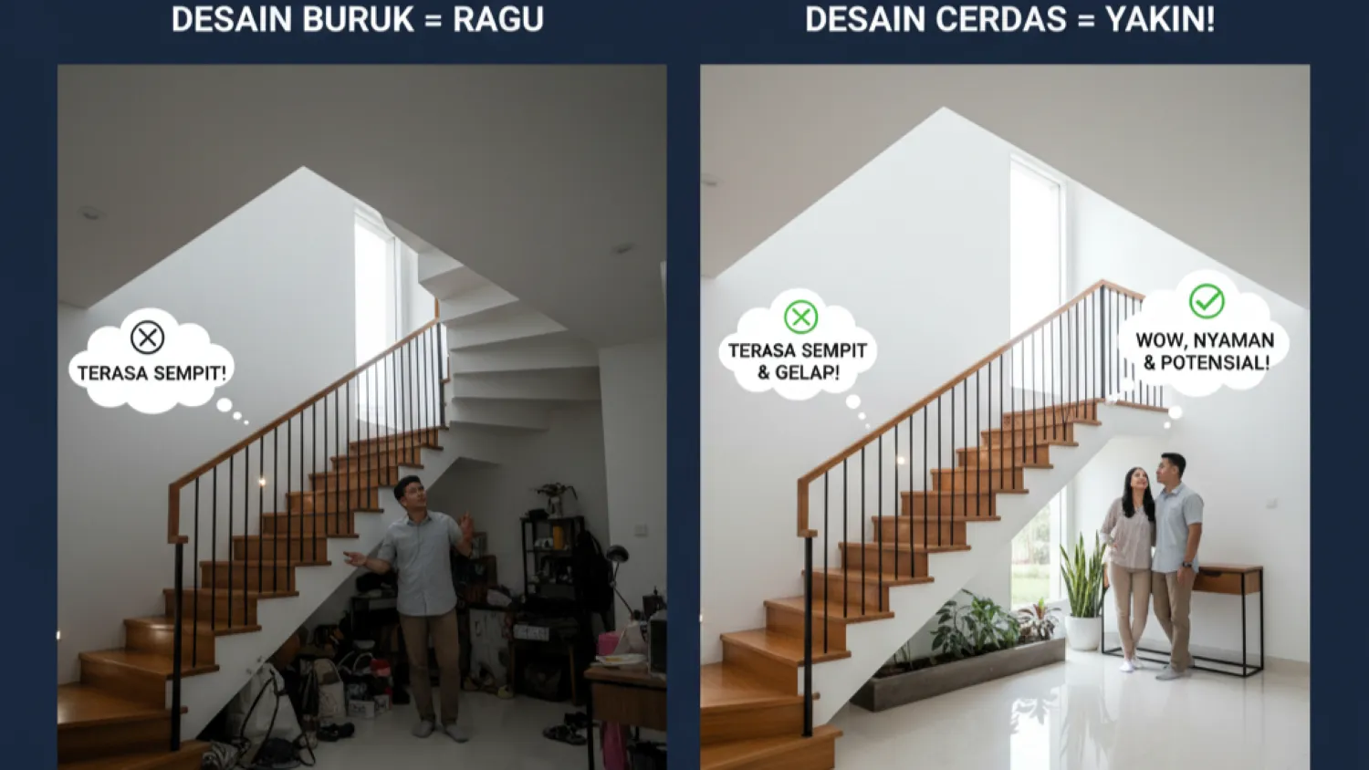 panduan ukuran tangga minimalis rumah kecil 16 pengaruh desain ruang