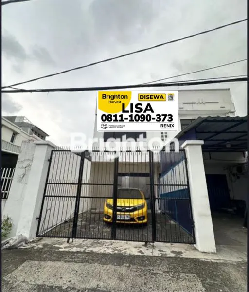 SEWA CEPAT: RUKO STRATEGIS DI CIDENG, LUAS 114M², PARKIR 2 MOBIL, HARGA NEGO