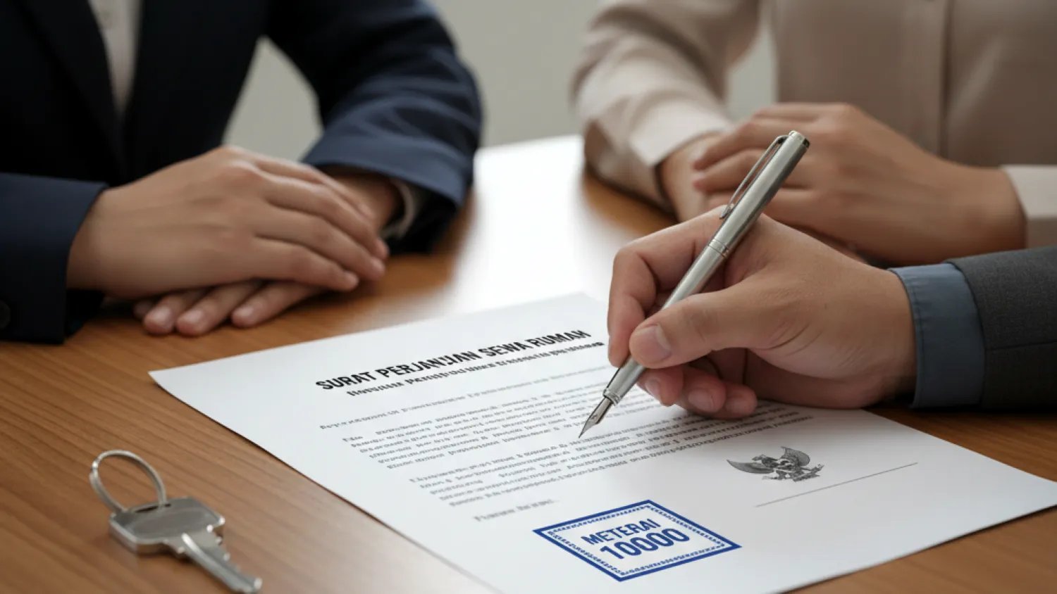 cara membuat surat perjanjian kontrak rumah 1